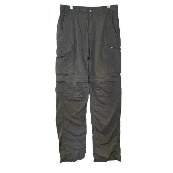 Columbia Pants Mens 30x34 Convertible Cargo Silver Ridge Hiking Omni Shade Gray - Picture 1 of 8